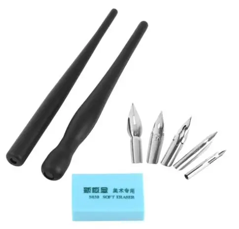 Nib Pens With 2 Pen Holders 5 Nibs Comfortable To Hold Ideal Set For Comic Starters nib nib nib nib nib nib
Nib Pens With 2 Pen Holders 5 Nibs Comfortable To Hold Ideal Set For Comic Starters nib nib nib nib nib nib