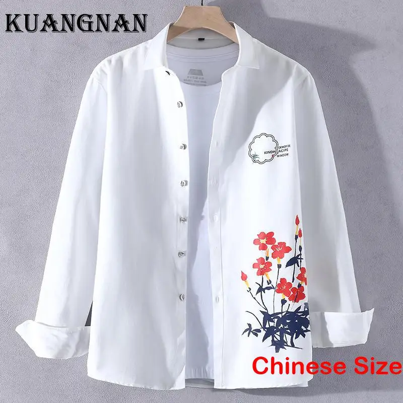 KUANGNAN Printed Shirts for Mens Clothes for Men Men's Social Shirt Free Shipping Japanese Fashion Tops Long Sleeve Top 2XL 2023
KUANGNAN Printed Shirts for Mens Clothes for Men Men's Social Shirt Free Shipping Japanese Fashion Tops Long Sleeve Top 2XL 2023