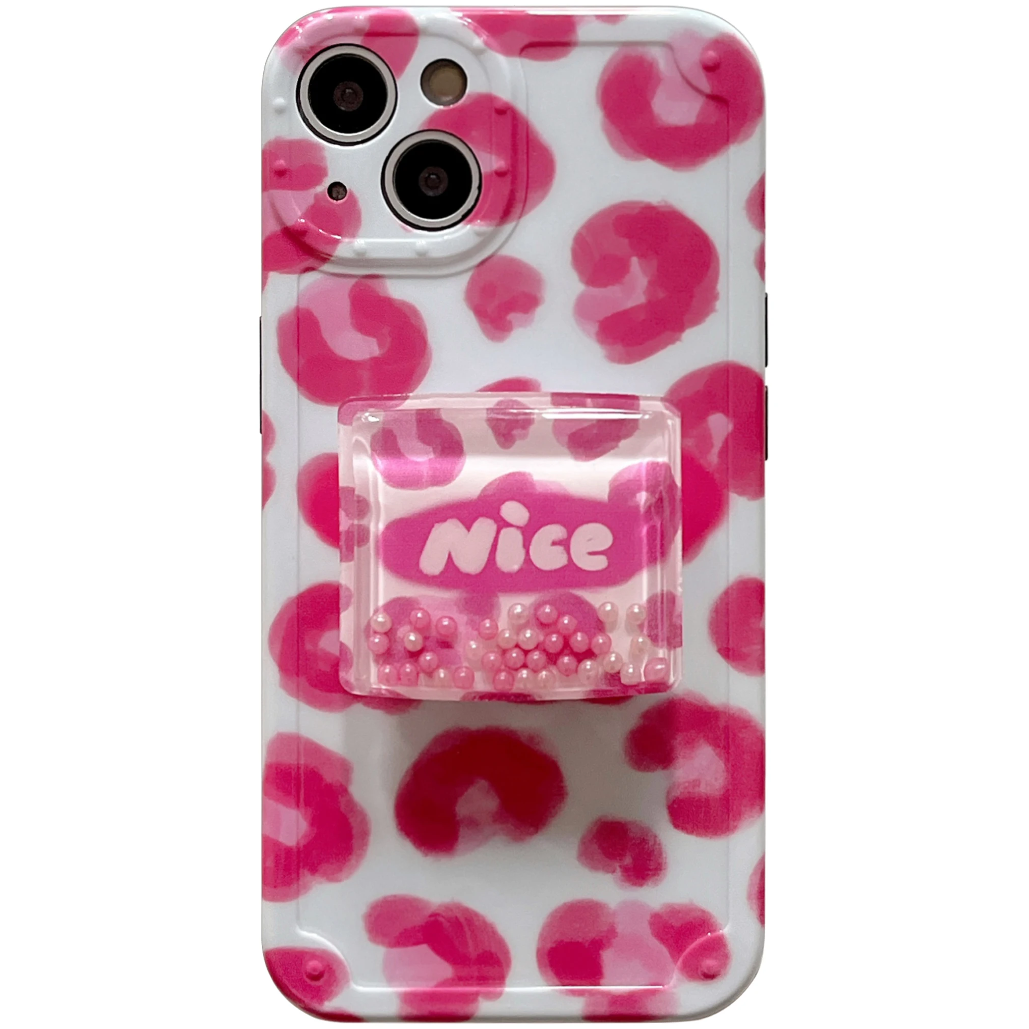 Pink Leo Print Beads Stand Knot Tulips Case for iPhone 12 13 Pro Max Back Phone Cover for 11 Pro X XS XR 8 7 Plus SE 2020 Capa
Pink Leo Print Beads Stand Knot Tulips Case for iPhone 12 13 Pro Max Back Phone Cover for 11 Pro X XS XR 8 7 Plus SE 2020 Capa