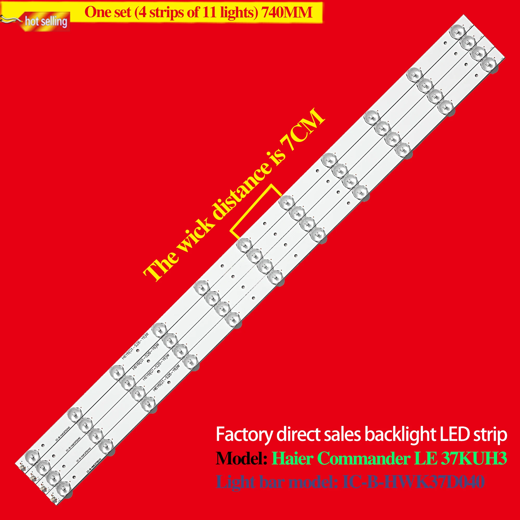 Fita de luz de fundo de led 11 ламп для haier 37 "назад da tv модель le37a1020 k365wd1 le37kuh3 le37a1020 
Fita de luz de fundo de led 11 ламп для haier 37 "назад da tv модель le37a1020 k365wd1 le37kuh3 le37a1020