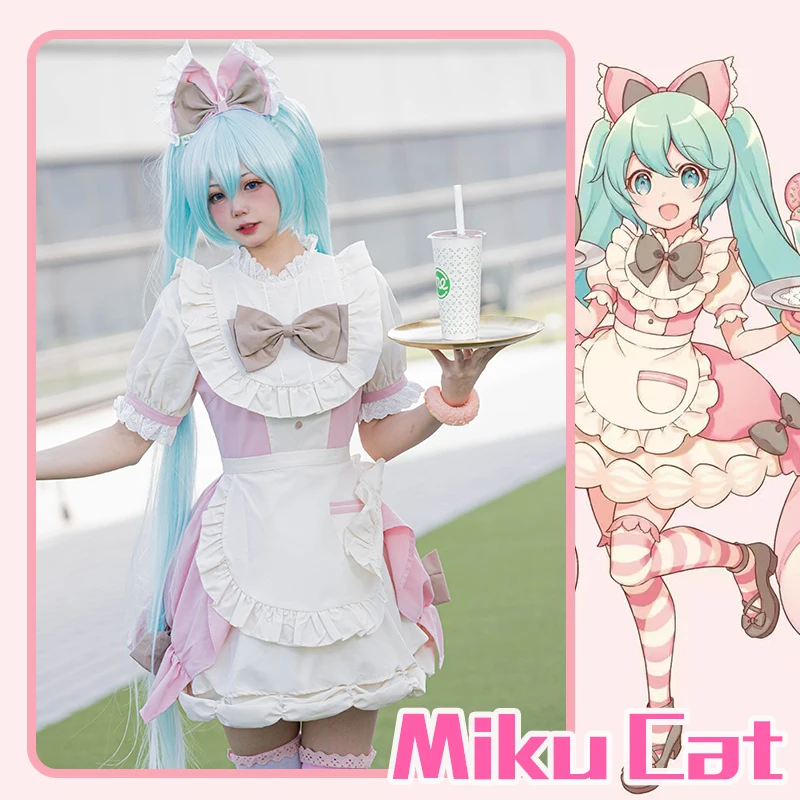 VOCALOID Miku косплей костюм милая кошка девушка Miku косплей Мику кошка платье служанки для Хэллоуин Рождество для женщин 
VOCALOID Miku косплей костюм милая кошка девушка Miku косплей Мику кошка платье служанки для Хэллоуин Рождество для женщин