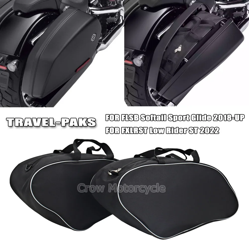 TRAVEL-PAKS For FLSB Softail Sport Glide 2018 2021 2020 FXLRST Low Rider ST 2022 Motorcycle Saddle Bag Luggage Rack Liner Saddle
TRAVEL-PAKS For FLSB Softail Sport Glide 2018 2021 2020 FXLRST Low Rider ST 2022 Motorcycle Saddle Bag Luggage Rack Liner Saddle