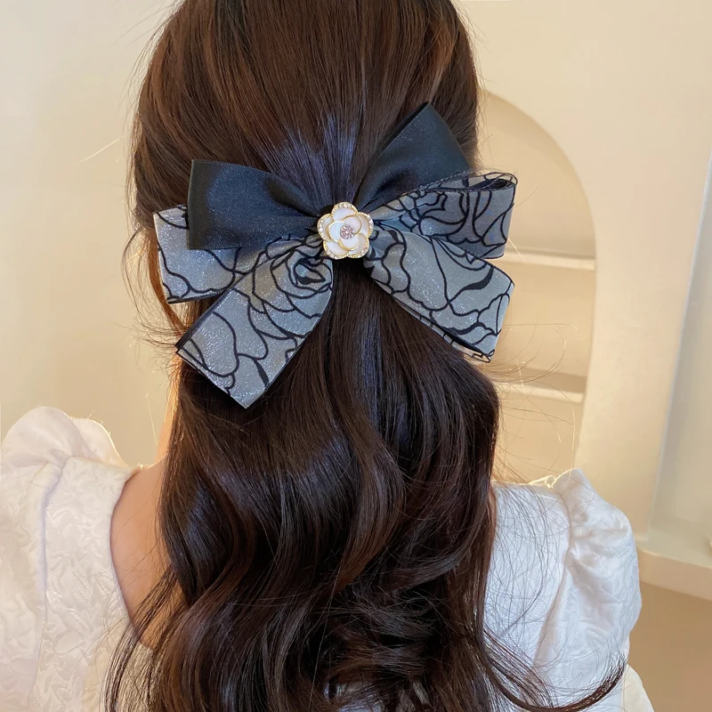 Vintage Bownot Flower Hair Clip Pearl Rhinestone Cotton Hairclaw Spring Clip Hair Roop Classic Accessories For Women
Vintage Bownot Flower Hair Clip Pearl Rhinestone Cotton Hairclaw Spring Clip Hair Roop Classic Accessories For Women