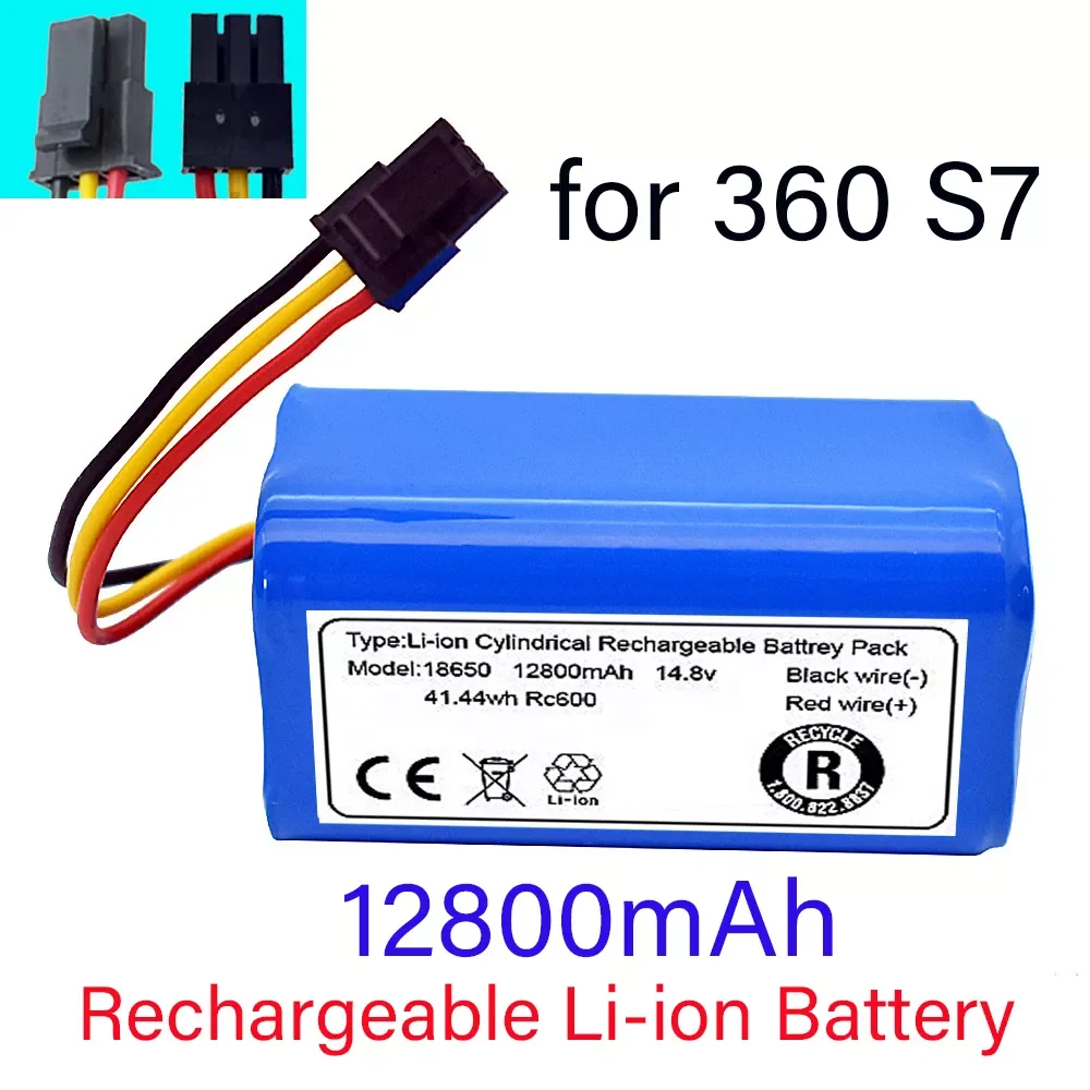 Rechargeable Li-ion Battery for 360 Robot Vacuum Cleaner S7 Accessories Spare Parts Charging Battery
Rechargeable Li-ion Battery for 360 Robot Vacuum Cleaner S7 Accessories Spare Parts Charging Battery