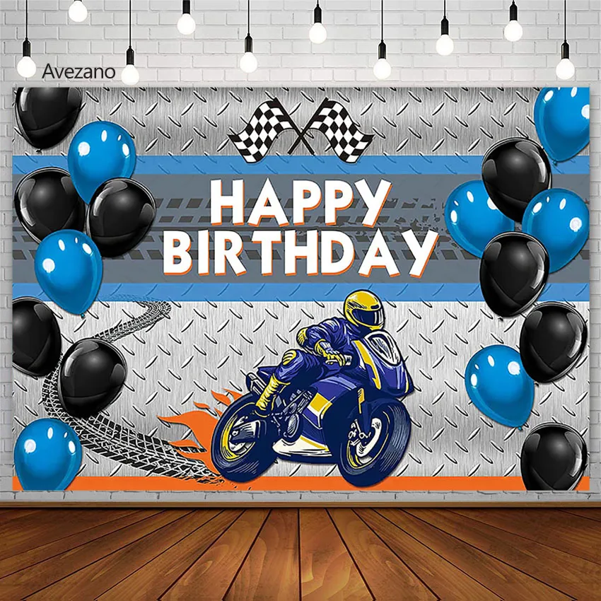 Фон Avezano для фотосъемки на день рождения с изображением мотоцикла гоночного автомобиля синего воздушного шара для вечевечерние НКИ мальчик...
Фон Avezano для фотосъемки на день рождения с изображением мотоцикла гоночного автомобиля синего воздушного шара для вечевечерние НКИ мальчик...