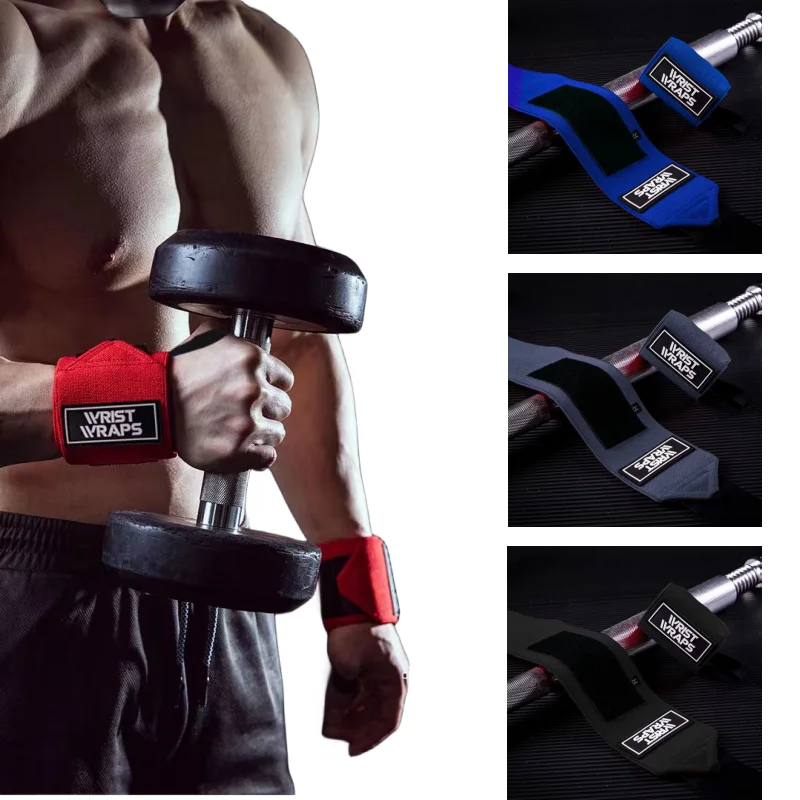 

2Pcs Extra Strength Weight Lifting Wrist Wraps Wrist Straps for Weightlifting Men & Women Wrist Support Brace for Bench Deadlift