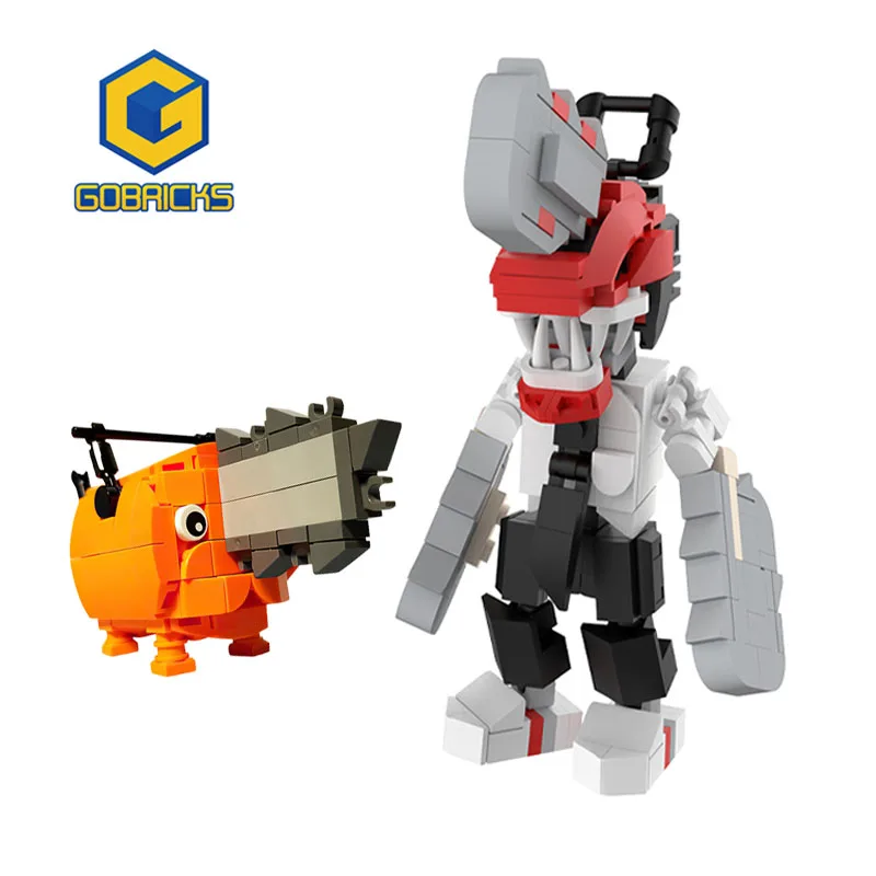 Gobricks MOC Pochita Chainsaw Man Building Blocks Set Anime Animation Bricks DIY Model Cartoon toys Educational Gifts For Kids
Gobricks MOC Pochita Chainsaw Man Building Blocks Set Anime Animation Bricks DIY Model Cartoon toys Educational Gifts For Kids