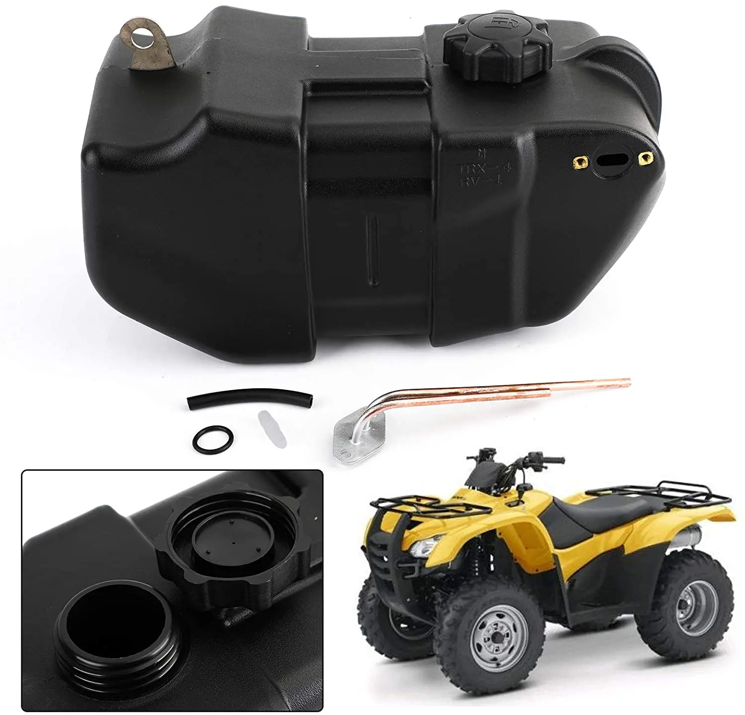 Plastic Fuel Tank with Cap, Gas Cap Petcock Kit Fits for Atv TRX 350D 350 Fourtrax Foreman 1986 1987 1988 1989
Plastic Fuel Tank with Cap, Gas Cap Petcock Kit Fits for Atv TRX 350D 350 Fourtrax Foreman 1986 1987 1988 1989