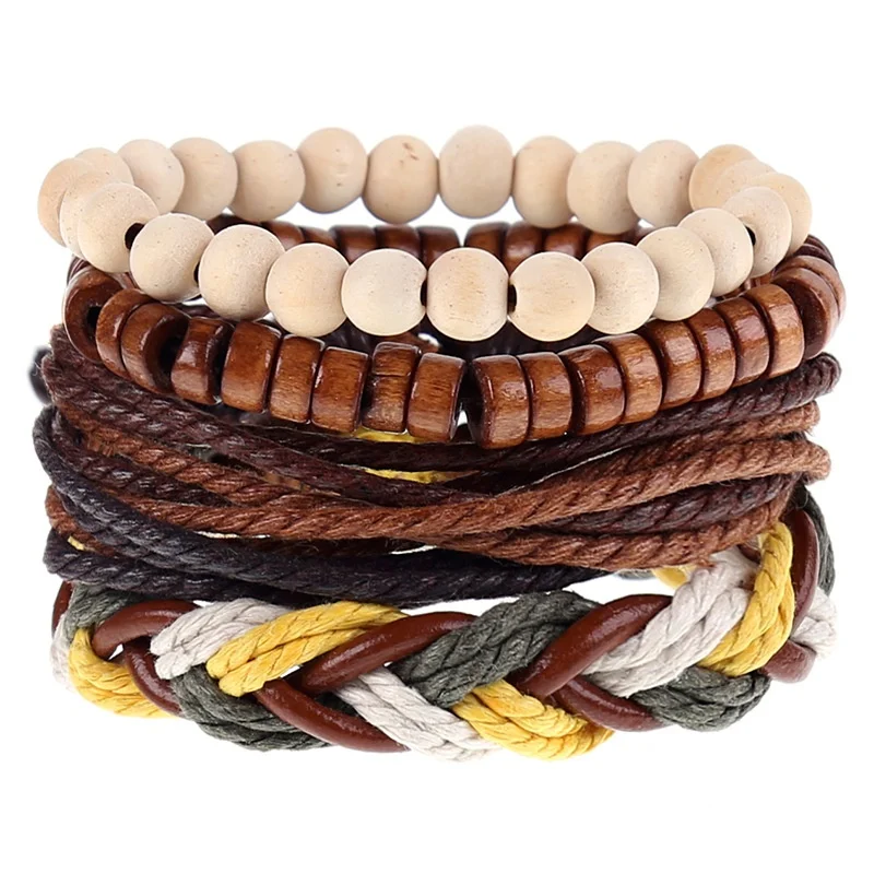 Men's Hot Selling Product Combination Woven Hand Strap Motorcycle Men's Multi-Layer Leather Bracelet
Men's Hot Selling Product Combination Woven Hand Strap Motorcycle Men's Multi-Layer Leather Bracelet