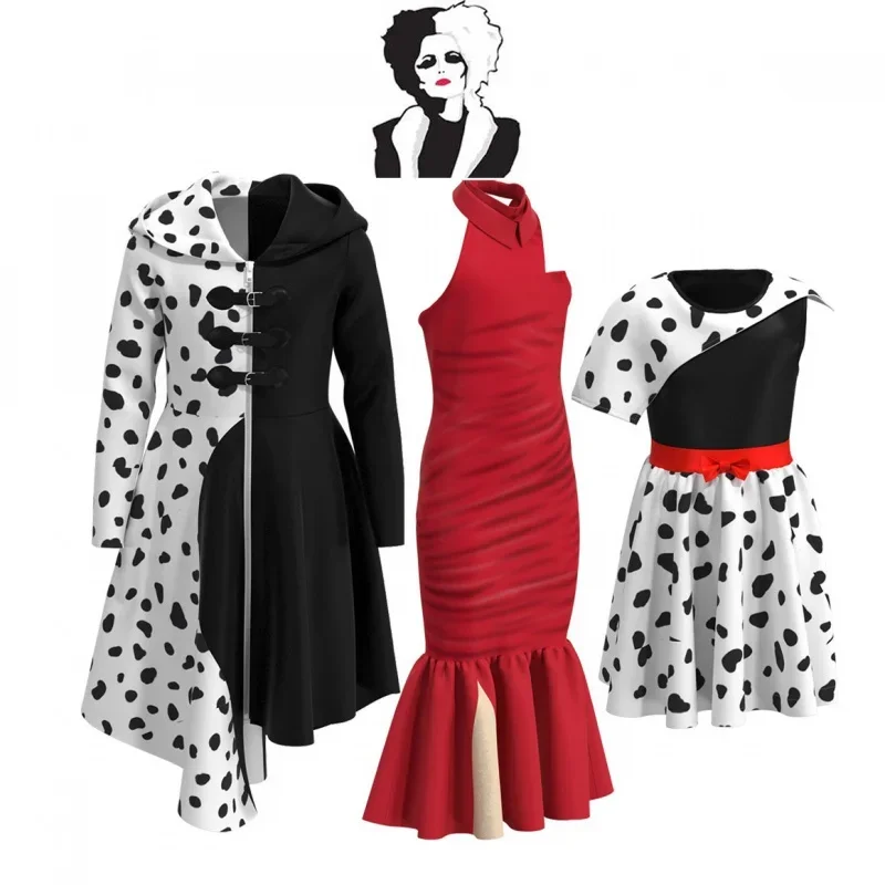 Movie Halloween Costume For Kids Carnival Cruella De Vil Cosplay Party Dress Outfits Child Girls
Movie Halloween Costume For Kids Carnival Cruella De Vil Cosplay Party Dress Outfits Child Girls