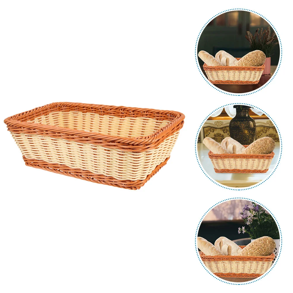 2 Pcs Bread Basket Sundries Organizer Woven Weaving Storage Multi-function Desktop Decorative Box Fruit
2 Pcs Bread Basket Sundries Organizer Woven Weaving Storage Multi-function Desktop Decorative Box Fruit