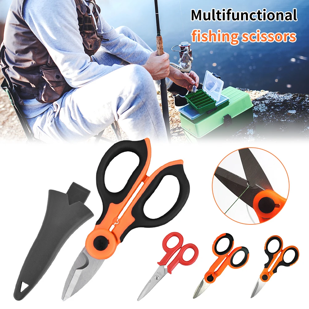 Portable Fishing Scissors 420 Stainless Steel Multifunctional Fishing Tools PE Braided Line Lure Cutter Fishing Accessories
Portable Fishing Scissors 420 Stainless Steel Multifunctional Fishing Tools PE Braided Line Lure Cutter Fishing Accessories