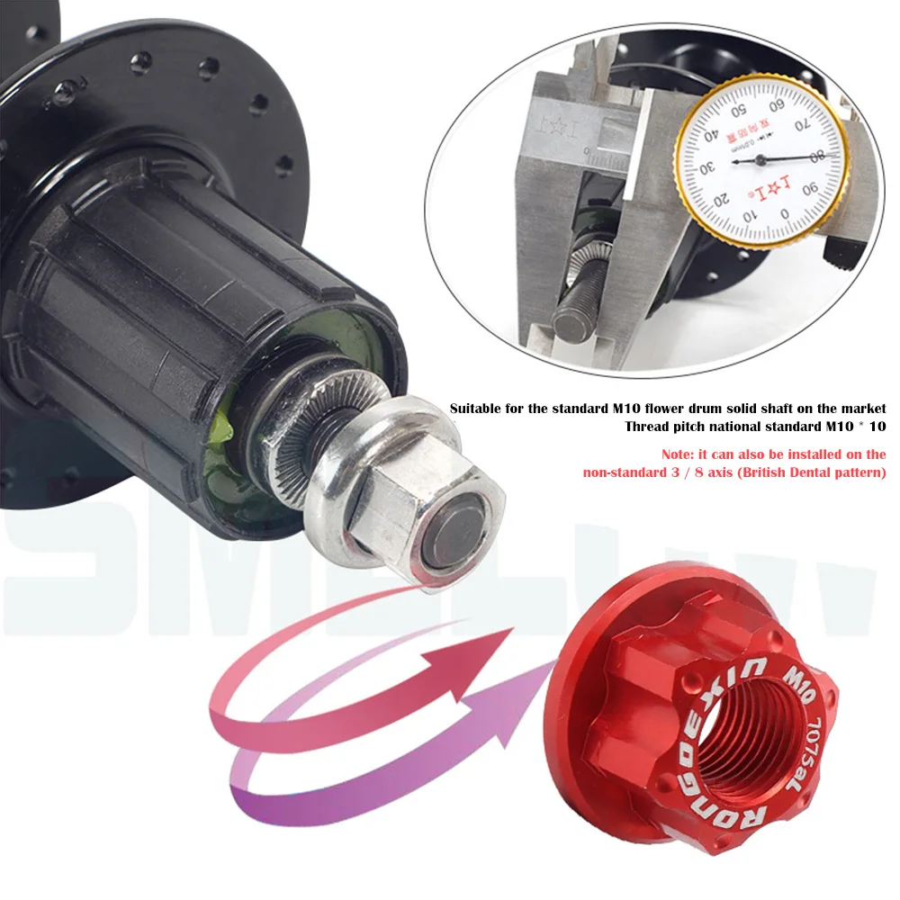 Bolt Screw Nut Aluminium Alloy Bicycle Skewer Self-Locking Metal Nuts Bike Components & Parts Cycling Accessories MC889
Bolt Screw Nut Aluminium Alloy Bicycle Skewer Self-Locking Metal Nuts Bike Components & Parts Cycling Accessories MC889