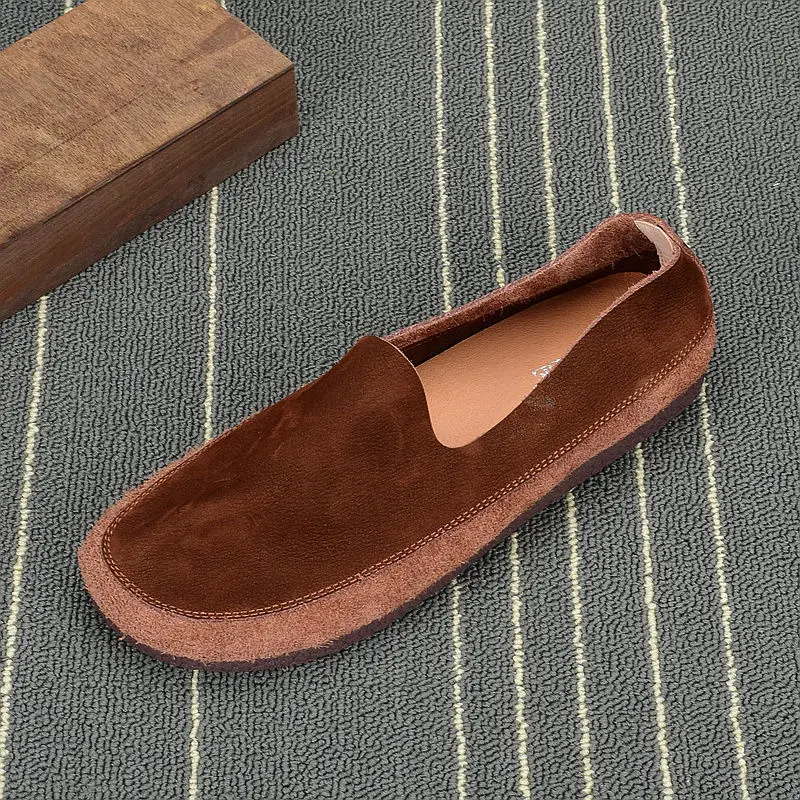 Beanie Shoes Men's 100% Genuine Leather Breathable Casual Mens Light Soft Sole Cowhide Driving Shoes Lazy Leather Shoes
Beanie Shoes Men's 100% Genuine Leather Breathable Casual Mens Light Soft Sole Cowhide Driving Shoes Lazy Leather Shoes