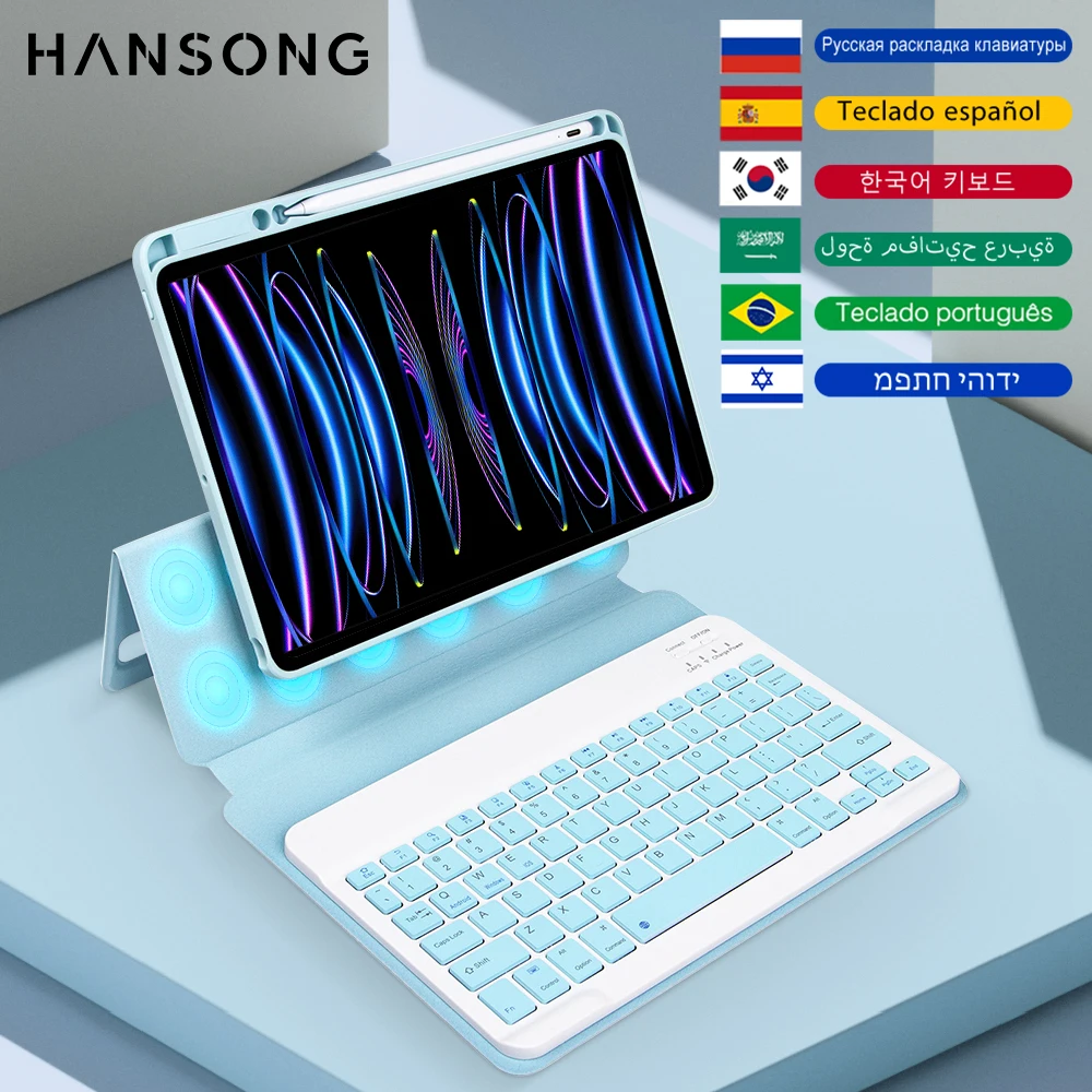 For iPad Keyboard Case For iPad Mini 6 9.7 5th 6th 10.2 7th 8th 9th Air 3rd 4th 5th 10.5 10.9 Pro 11 Magnetic Separation Cover
For iPad Keyboard Case For iPad Mini 6 9.7 5th 6th 10.2 7th 8th 9th Air 3rd 4th 5th 10.5 10.9 Pro 11 Magnetic Separation Cover