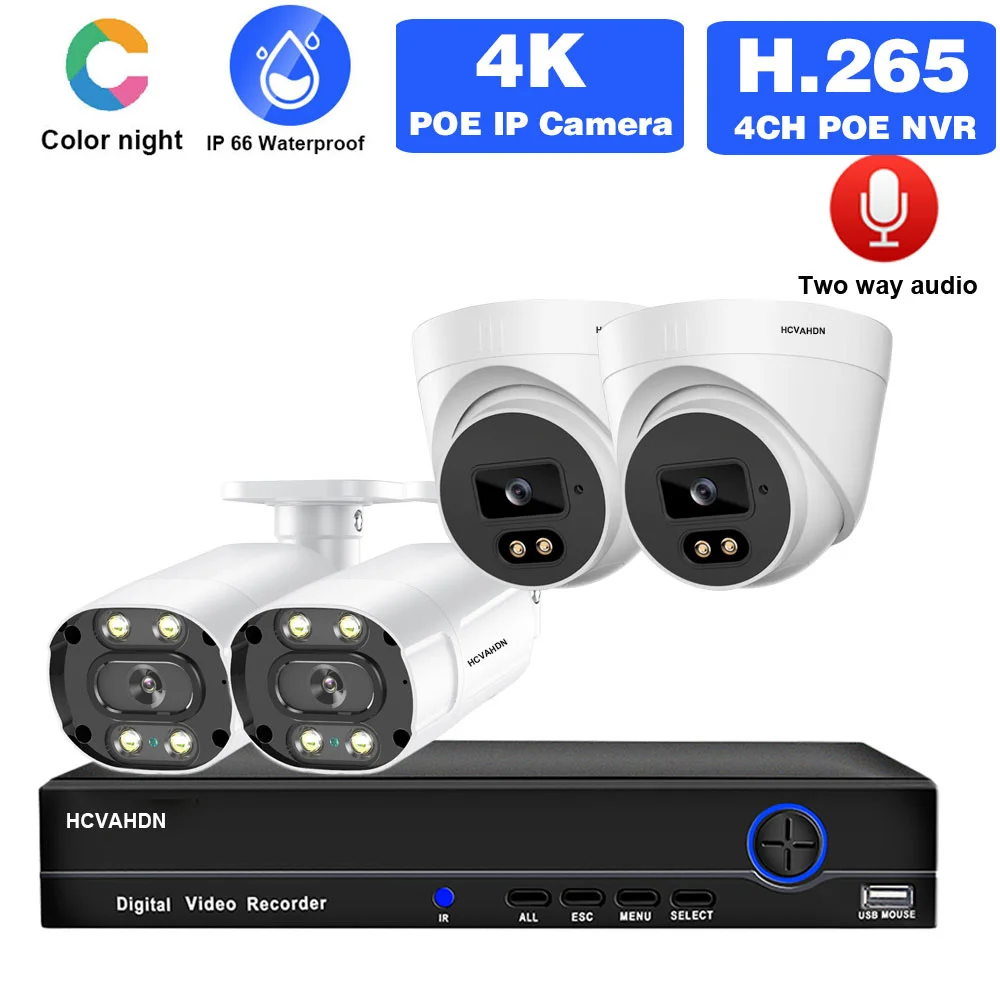 4-канальный комплект видеонаблюдения POE 4K 4-канальный комплект NVR цветная Купольная IP-камера ночного видения комплект камер видеонаблюдения ...
4-канальный комплект видеонаблюдения POE 4K 4-канальный комплект NVR цветная Купольная IP-камера ночного видения комплект камер видеонаблюдения ...