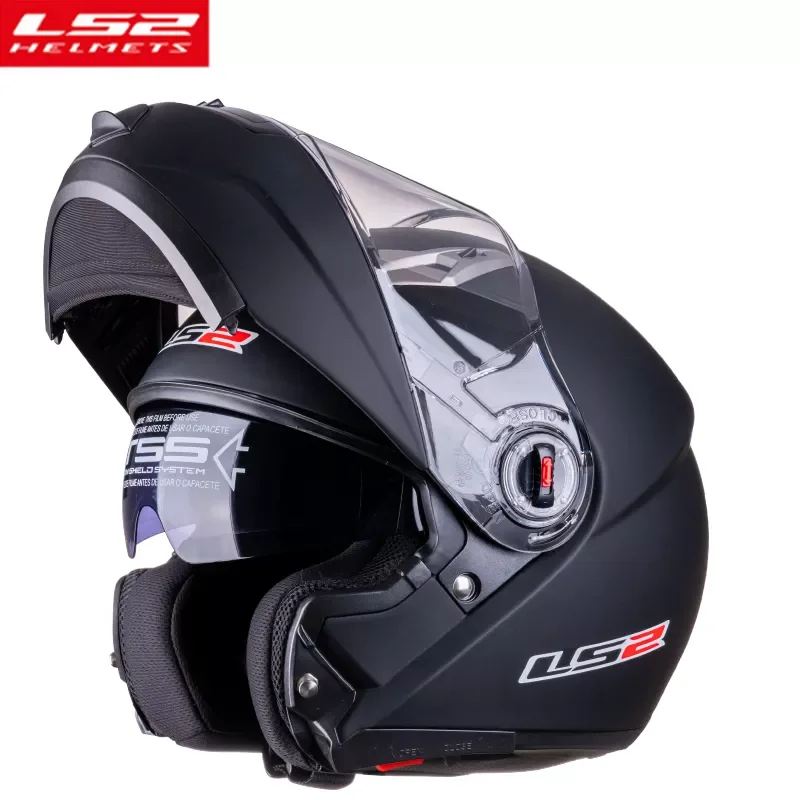 LS2 FF370 Flip Up Motorcycle Helmet Full Face Dual Lens Visor Man Woman Helmet capacetes de motociclista ECE Certification
LS2 FF370 Flip Up Motorcycle Helmet Full Face Dual Lens Visor Man Woman Helmet capacetes de motociclista ECE Certification