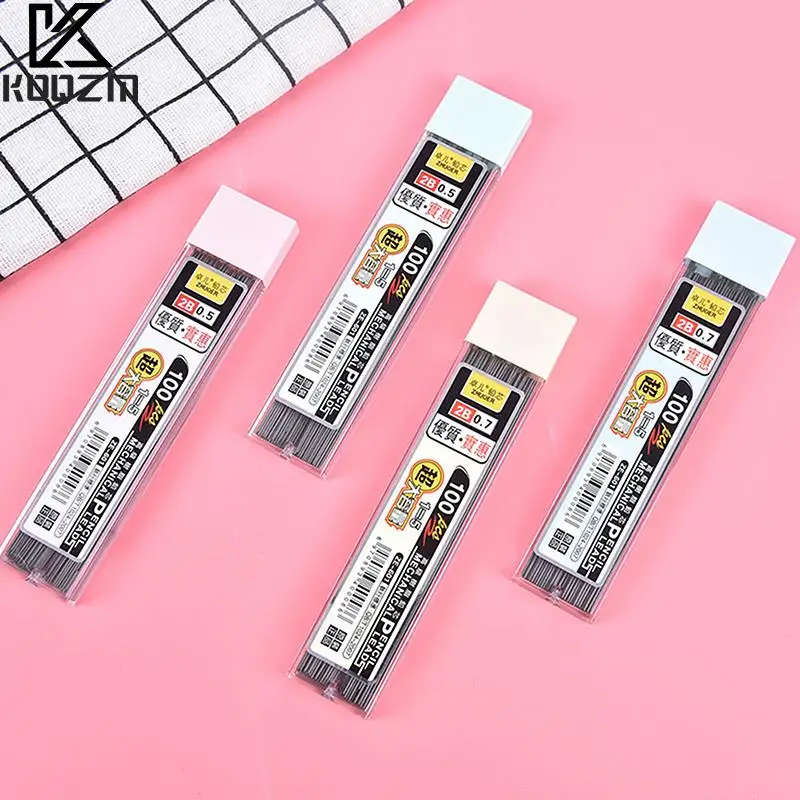100/Pcs 0.5/0.7mm Mechanical Pencil Leads 2B Pencil Rod Automatic Pencil Core Refill Office School Art Sketch Drawing Supplies
100/Pcs 0.5/0.7mm Mechanical Pencil Leads 2B Pencil Rod Automatic Pencil Core Refill Office School Art Sketch Drawing Supplies