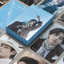55Pcs/Set Kpop Kim Tae Hyung Lomo Cards Veautiful Day Mini Truck Lomo Card Album HD Photo Print Cards For Fans Gift Collection