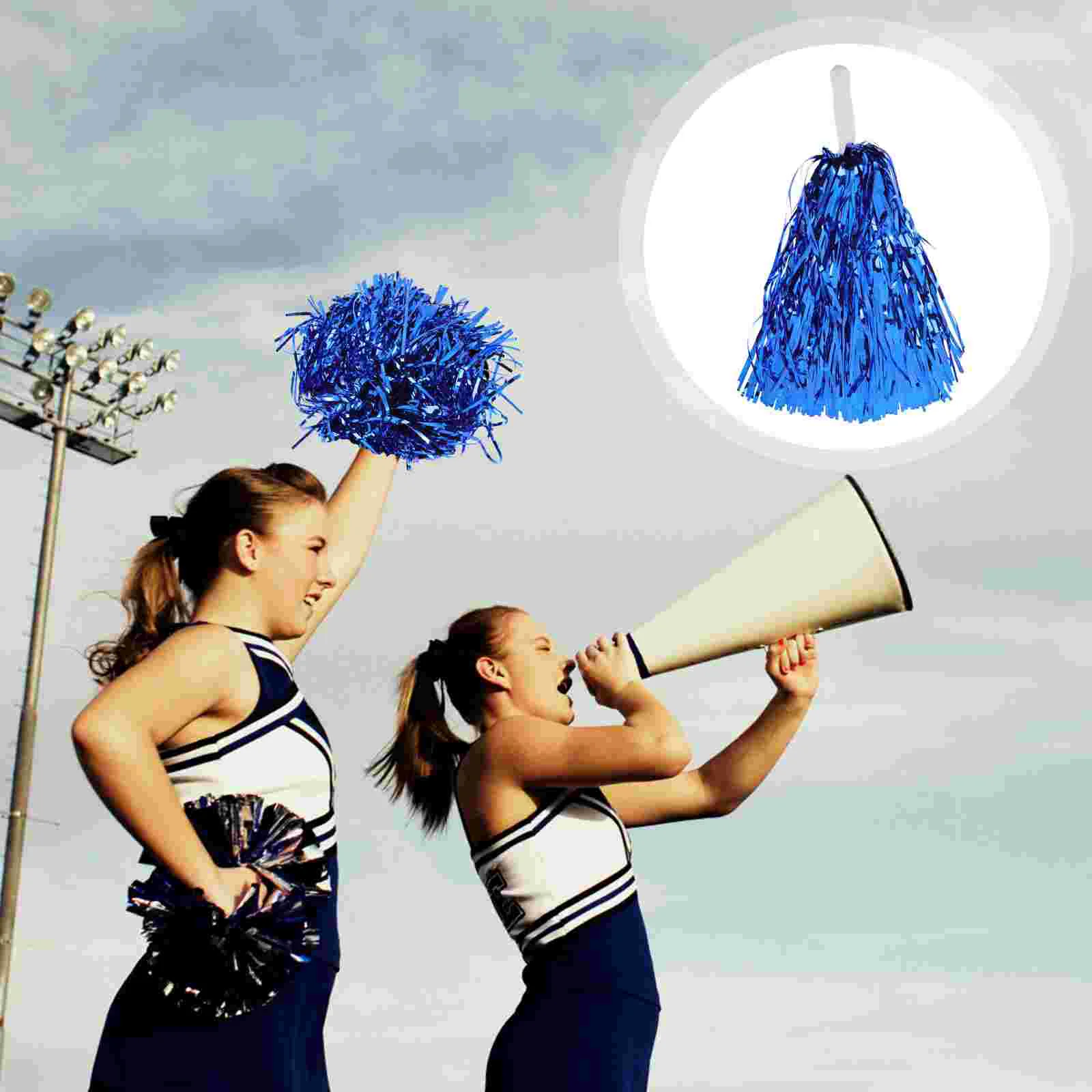 Pom Poms Cheer Cheerleader Cheerleading Pompoms Cheering Metallicfoil Dancepartykids Costume Accessory Handle Handheld
Pom Poms Cheer Cheerleader Cheerleading Pompoms Cheering Metallicfoil Dancepartykids Costume Accessory Handle Handheld