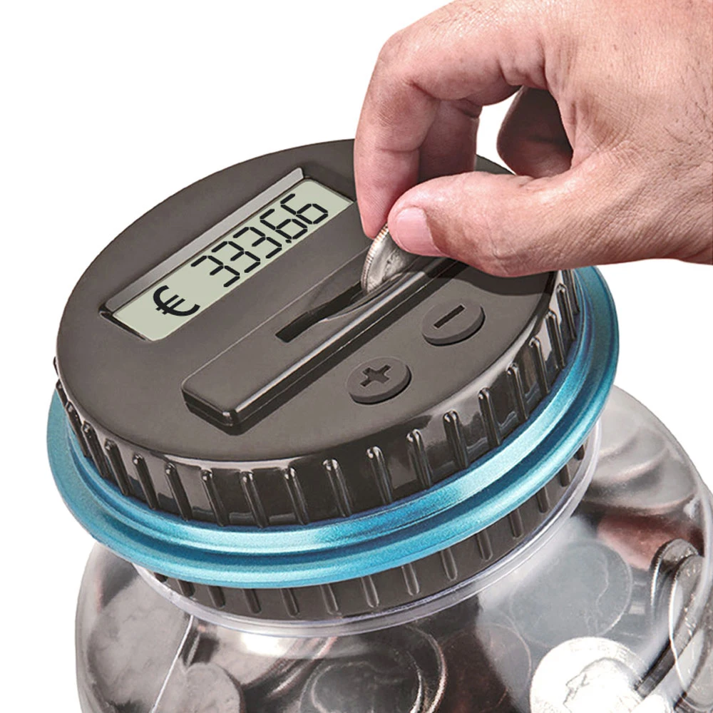 Intelligent New Second-generation Piggy Bank Counter Coin Electronic Digital LCD Money Counter Jar Coin Saving Box
Intelligent New Second-generation Piggy Bank Counter Coin Electronic Digital LCD Money Counter Jar Coin Saving Box