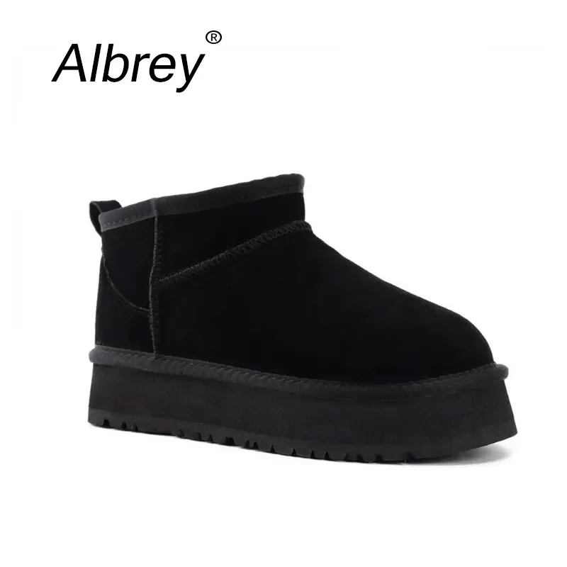 Low Shaft Australia Thick Platform Sole Snow Boots Men Genuine Leather Ankle Boots Warm Unisex Winter Shoes
Low Shaft Australia Thick Platform Sole Snow Boots Men Genuine Leather Ankle Boots Warm Unisex Winter Shoes