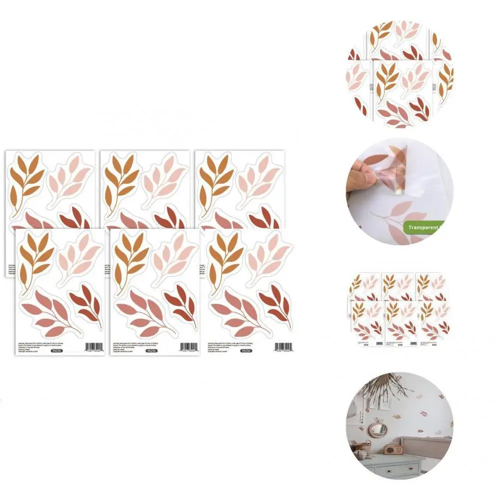 Fancy Waterproof Wear-resistant Decorative Self-adhesive Leaf Printed Wall Decals Vinyl Decals Vinyl Decals 6 Sheets
Fancy Waterproof Wear-resistant Decorative Self-adhesive Leaf Printed Wall Decals Vinyl Decals Vinyl Decals 6 Sheets