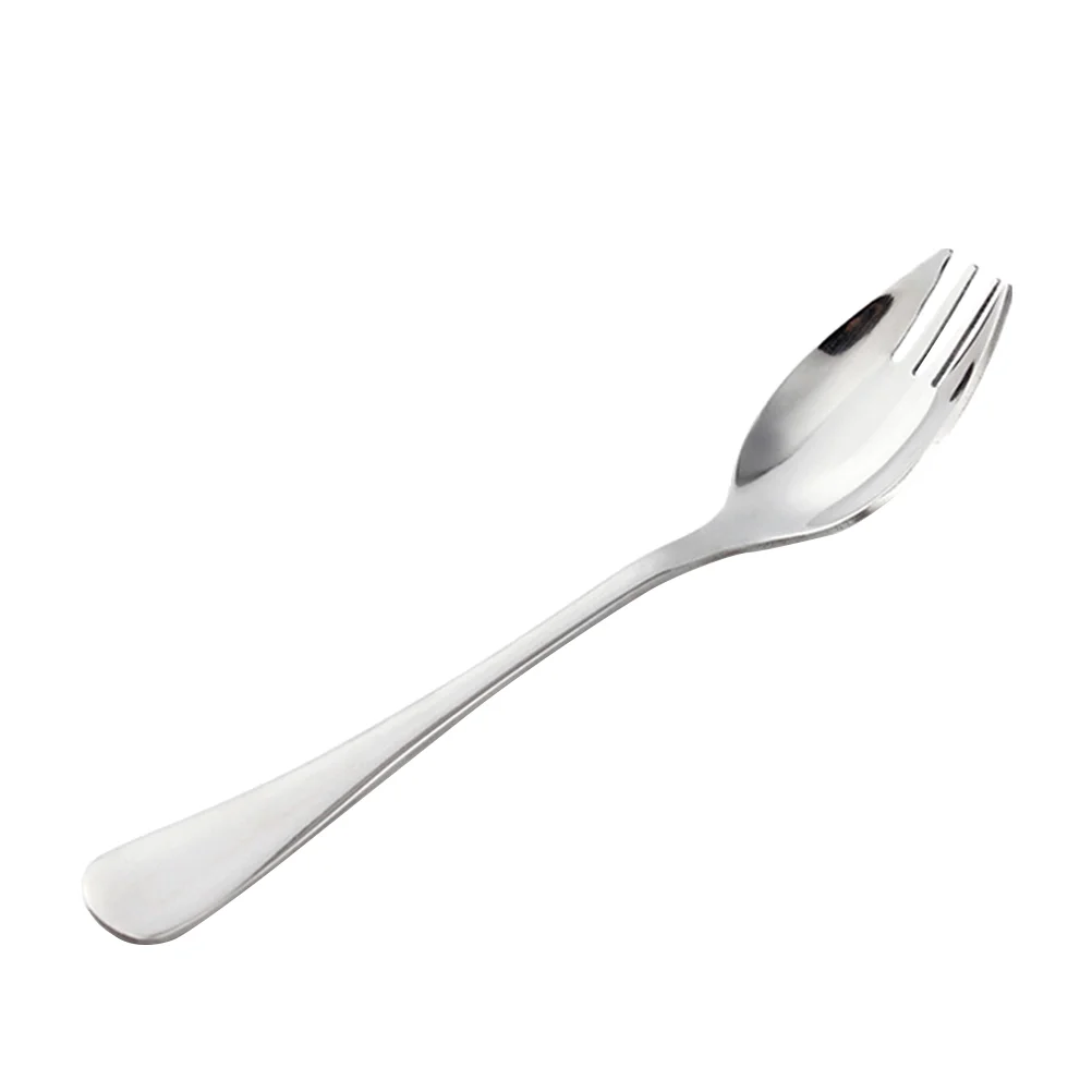 Salad Sporks Dual-purpose Spoon Dessert Spoons Stainless Steel Instant Noodle Camping Cutlery Picnic Supplies
Salad Sporks Dual-purpose Spoon Dessert Spoons Stainless Steel Instant Noodle Camping Cutlery Picnic Supplies