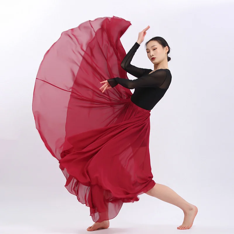 #9848 Full Sleeve Mesh Tshirt Chiffon Skirt Dance High Waist Red Long Skirts Ladies China Style Dance Clothes Performance Suit
#9848 Full Sleeve Mesh Tshirt Chiffon Skirt Dance High Waist Red Long Skirts Ladies China Style Dance Clothes Performance Suit