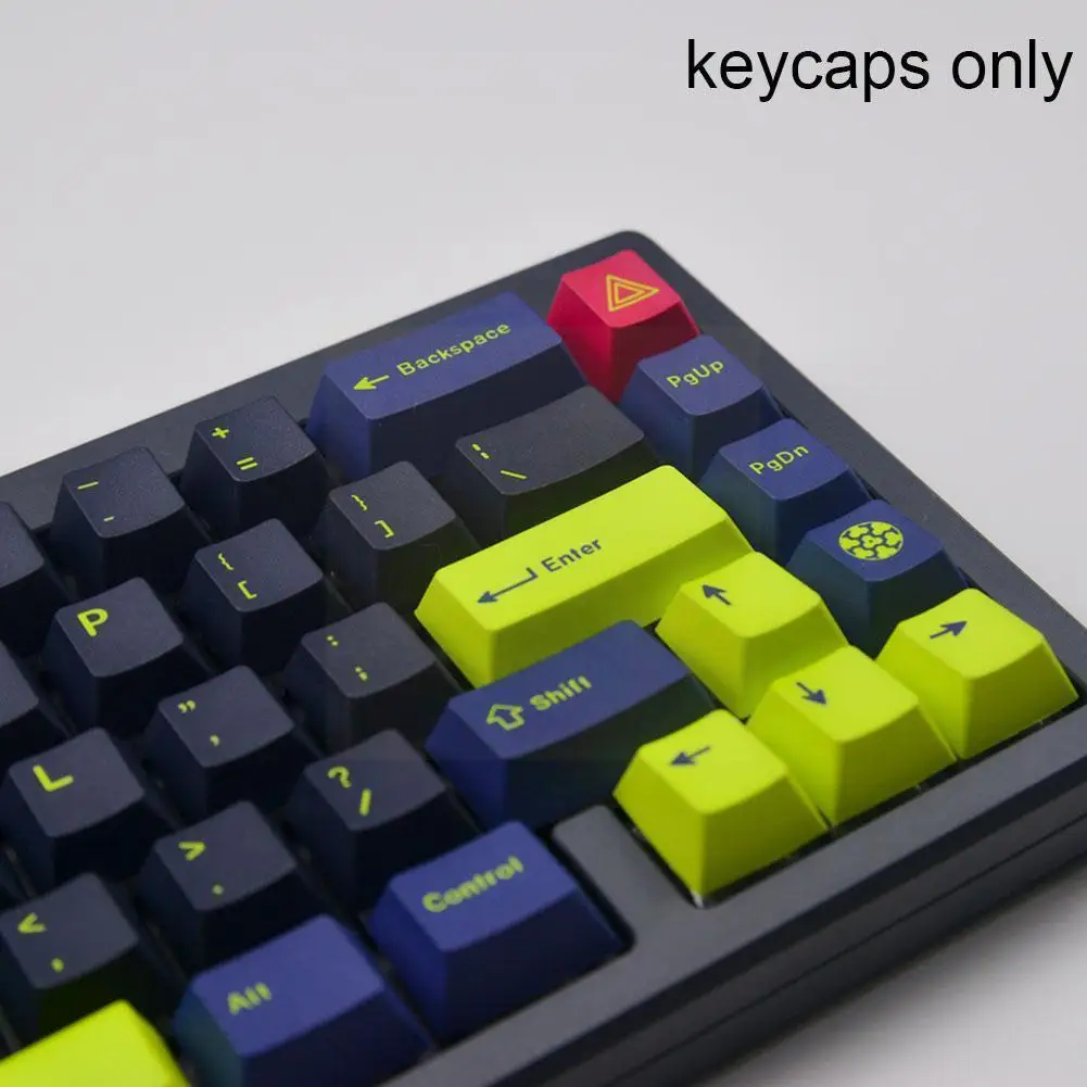 129 Keys For GMK Night Runner Keycaps PBT Sublimation Keycap for CHERRY Original Height 1.25U 1.75U 2U Shift 6.25U Spacebar M0M1
129 Keys For GMK Night Runner Keycaps PBT Sublimation Keycap for CHERRY Original Height 1.25U 1.75U 2U Shift 6.25U Spacebar M0M1