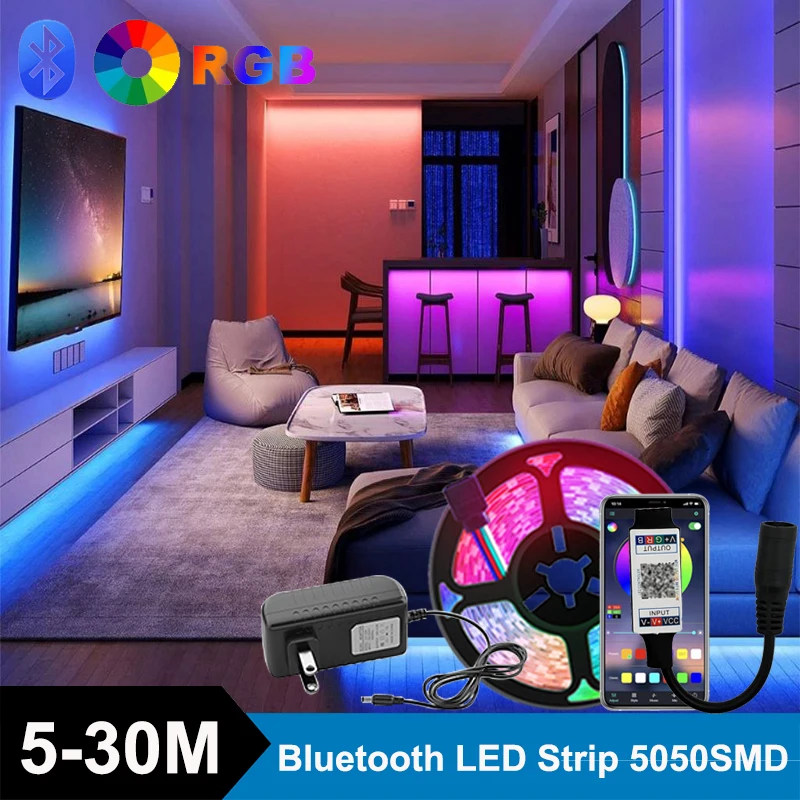 Светодиодная ленсветильник Smd5050 RGB, гибкая неоновая Led полоска с поддержкой Bluetooth, умный контроллер, Рождественское украшение
Светодиодная ленсветильник Smd5050 RGB, гибкая неоновая Led полоска с поддержкой Bluetooth, умный контроллер, Рождественское украшение