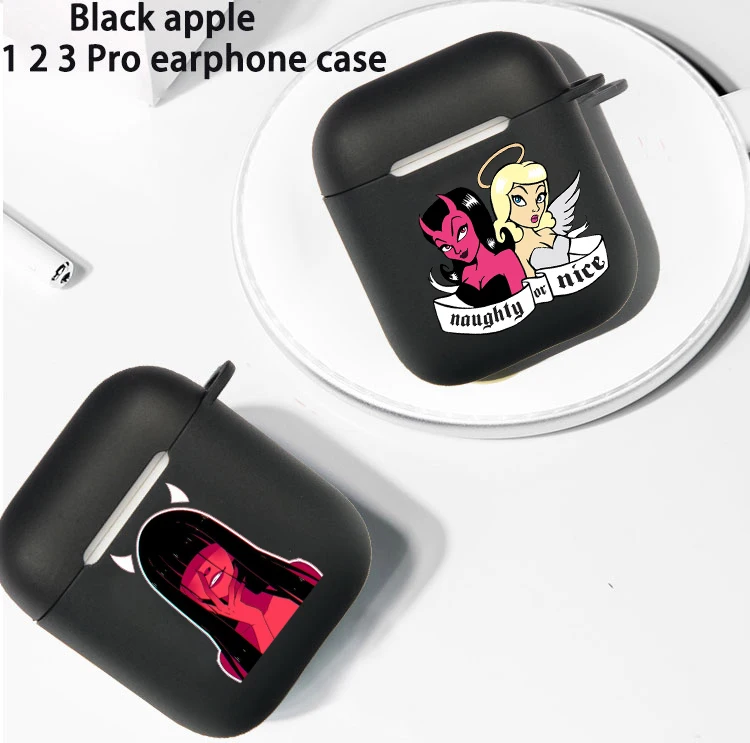 Fashion Devil Sexy Girl Cute Soft silicone TPU Case For AirPods Pro 1 2 3 Black Wireless Bluetooth Earphone Box Cover
Fashion Devil Sexy Girl Cute Soft silicone TPU Case For AirPods Pro 1 2 3 Black Wireless Bluetooth Earphone Box Cover