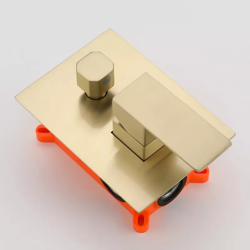 Brushed Gold Shower Faucet Wall Mounted Cold and Hot 2 Function Bathroom Shower Set All Metal Concealed Tap Easy To Install
Brushed Gold Shower Faucet Wall Mounted Cold and Hot 2 Function Bathroom Shower Set All Metal Concealed Tap Easy To Install