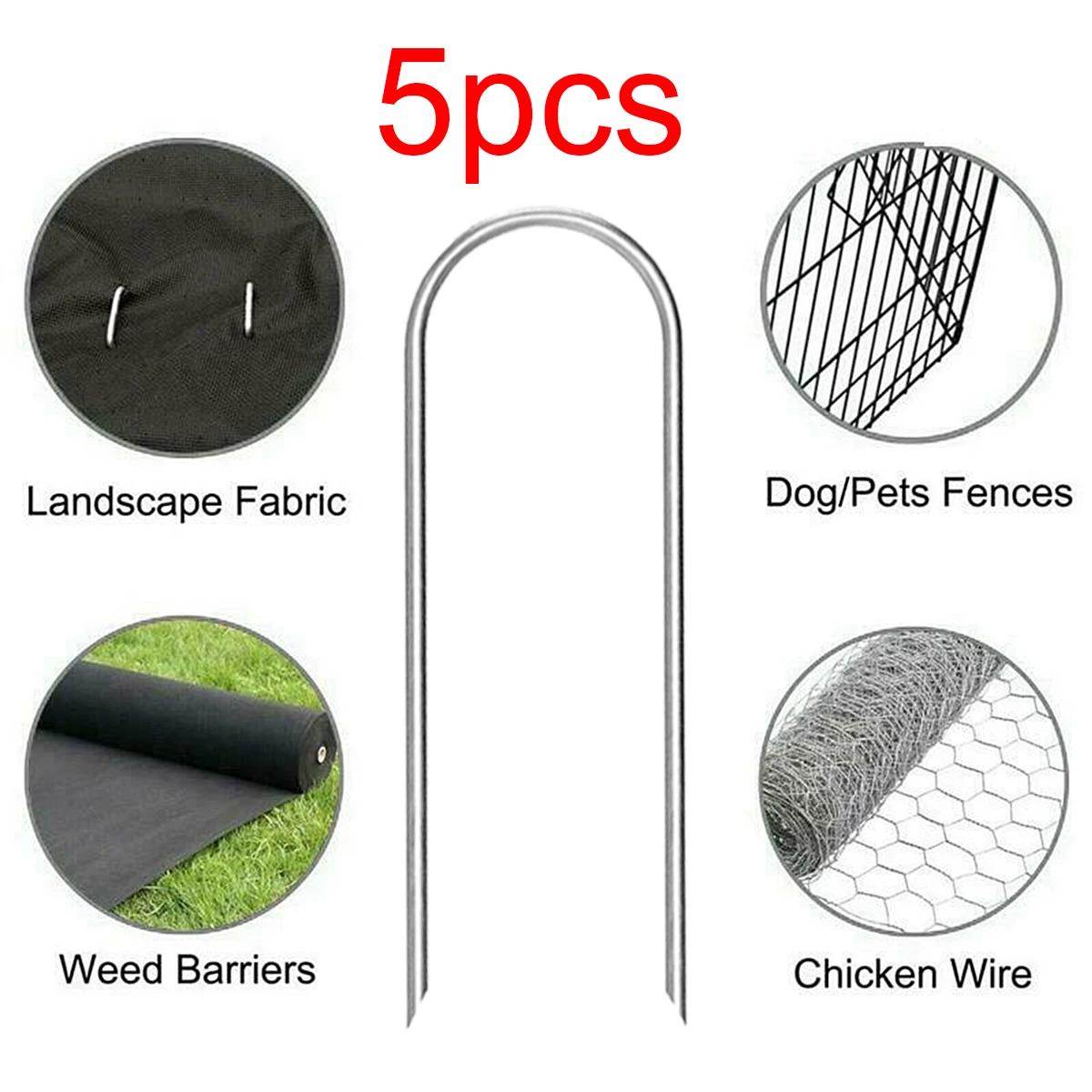 5pcs Camping Tent Nails Trampoline Pile Tent u-Shaped Nails Galvanized Lawn u-Shaped Nails To Resist Strong Wind
5pcs Camping Tent Nails Trampoline Pile Tent u-Shaped Nails Galvanized Lawn u-Shaped Nails To Resist Strong Wind