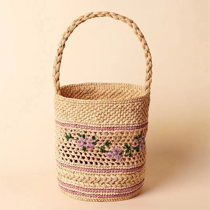 New raffia woven bag embroidered straw woven bag handbag hand-carry shopping female love grass hand-woven bag
New raffia woven bag embroidered straw woven bag handbag hand-carry shopping female love grass hand-woven bag