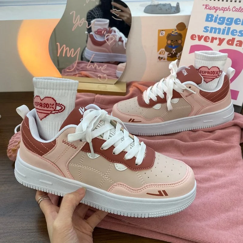 QWEEK 2022 Spring Pink Japanese Flat Casual Sneakers Platform Sports Shoes Vulcanize Tennis Basket Canvas Kawaii Buffalo Fashion
QWEEK 2022 Spring Pink Japanese Flat Casual Sneakers Platform Sports Shoes Vulcanize Tennis Basket Canvas Kawaii Buffalo Fashion