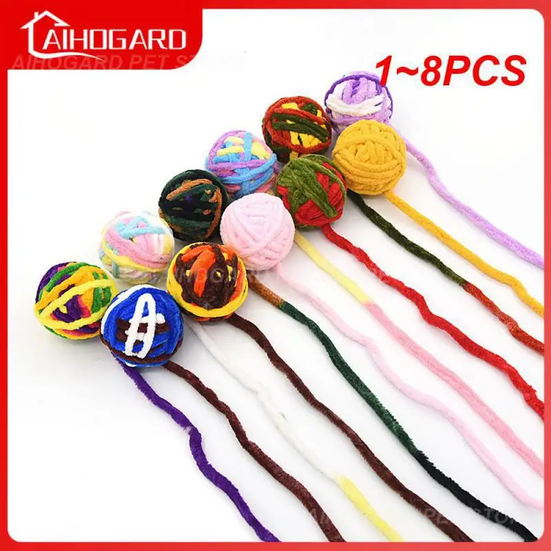 1~8PCS OuQeeing Pet cat toys balls colored wool balls cat supplies fidget toy for cats accessories
1~8PCS OuQeeing Pet cat toys balls colored wool balls cat supplies fidget toy for cats accessories
