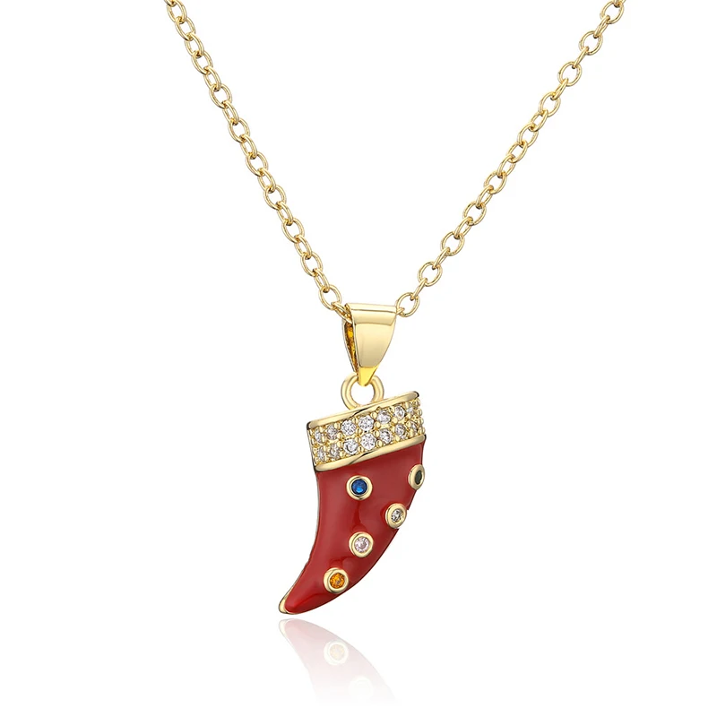 Punk Zircon Small Cow Horn Necklace for Women Pendant Clavicle Chain Valentines Day Gift Animal Jewelry Accessories 2022 Collier
Punk Zircon Small Cow Horn Necklace for Women Pendant Clavicle Chain Valentines Day Gift Animal Jewelry Accessories 2022 Collier