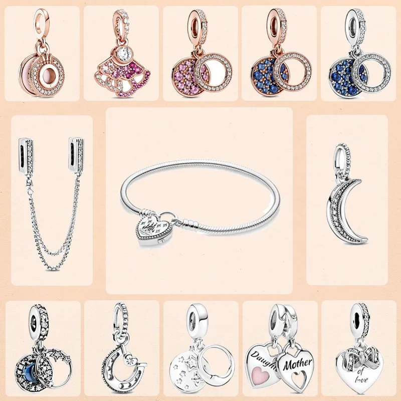 2022 New Pan Genuine 925 Silver Crown Fan Moon Star Sky plata Pendant Is Suitable For Genuine Pandora Bracelet Women's Jewelry
2022 New Pan Genuine 925 Silver Crown Fan Moon Star Sky plata Pendant Is Suitable For Genuine Pandora Bracelet Women's Jewelry