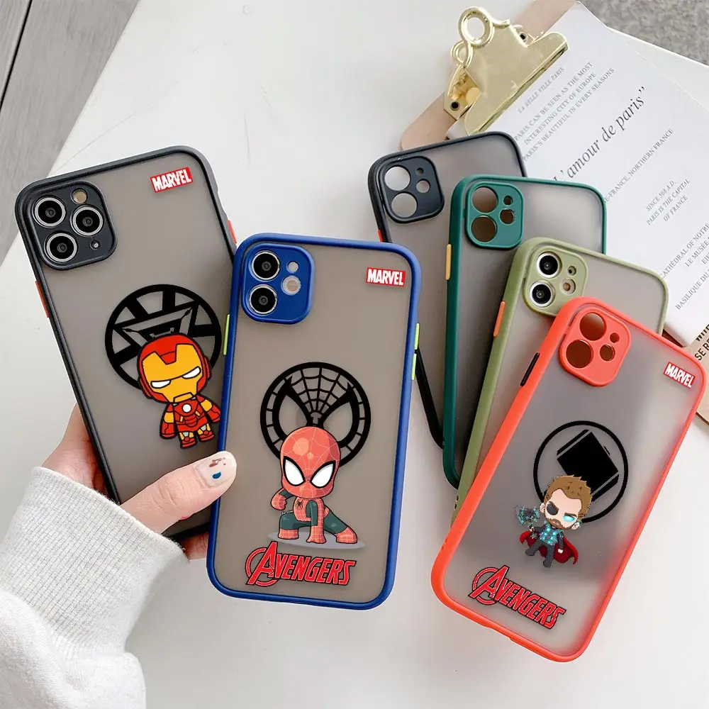 Marvel Avengers cartoon Matte Case For iPhone 11 12 13 14 Pro Max XR X 8 7 Plus Pro XS Mini Skin Feeling Cover Funda Coque Shell
Marvel Avengers cartoon Matte Case For iPhone 11 12 13 14 Pro Max XR X 8 7 Plus Pro XS Mini Skin Feeling Cover Funda Coque Shell
