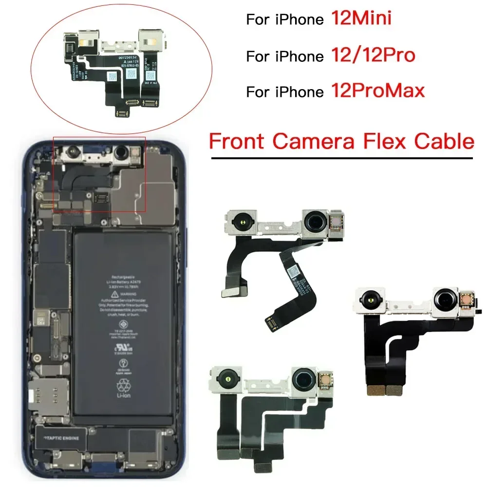 Запасной гибкий кабель для фронтальной камеры IPhone 12 Mini Pro Max Мп модуль объектива