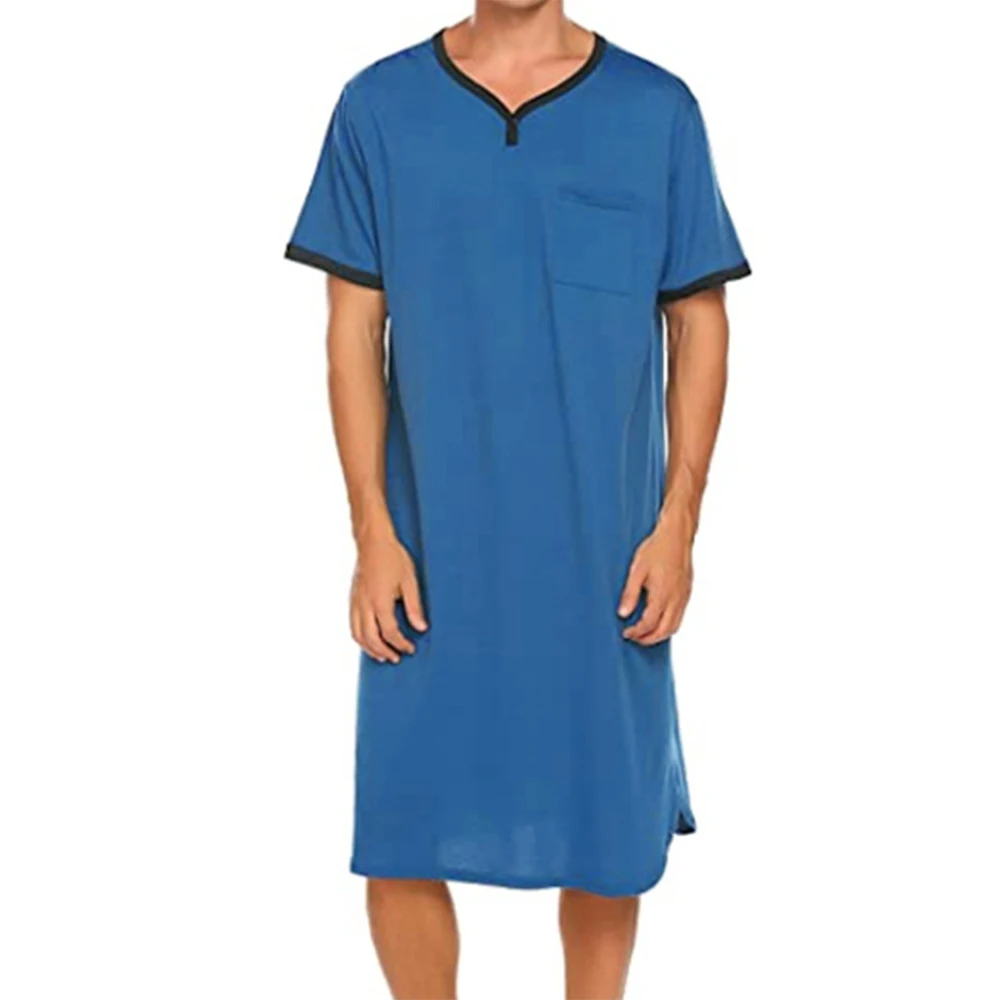 Mens Sleep Robes Summer Short Sleeve Nightgown Loose Homewear Sleepwear Nightshirts Robes Bathrobe Pajamas Shirts A50
Mens Sleep Robes Summer Short Sleeve Nightgown Loose Homewear Sleepwear Nightshirts Robes Bathrobe Pajamas Shirts A50