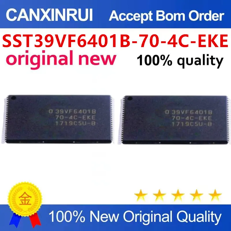 (5 Pieces)Original New 100% quality SST39VF6401B-70-4C-EKE Electronic Components Integrated Circuits Chip 
(5 Pieces)Original New 100% quality SST39VF6401B-70-4C-EKE Electronic Components Integrated Circuits Chip