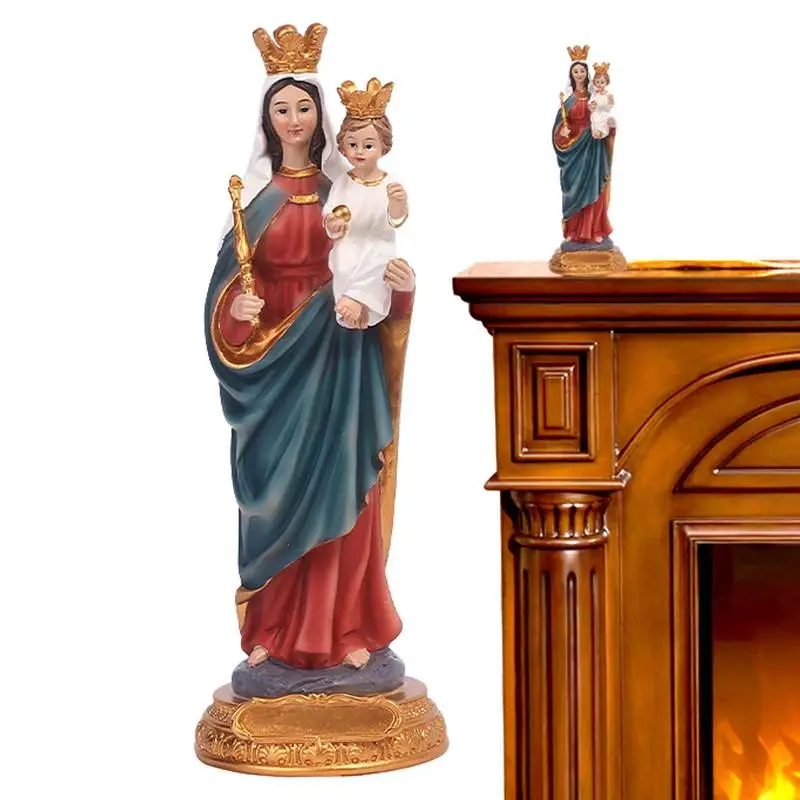 Mother Mary Statue Holding Jesus Virgin Mother Mary Statues Christian Catholic Sculpture Home Room Decor Resin Outdoor Garden
Mother Mary Statue Holding Jesus Virgin Mother Mary Statues Christian Catholic Sculpture Home Room Decor Resin Outdoor Garden