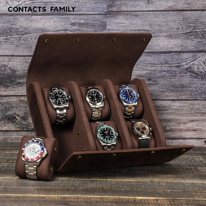 Leather Watch Box Organizer for Men Travel Storage Bag Luxury Watches Package Case Casket for Watch Portable Retro Display 6 Slo
Leather Watch Box Organizer for Men Travel Storage Bag Luxury Watches Package Case Casket for Watch Portable Retro Display 6 Slo