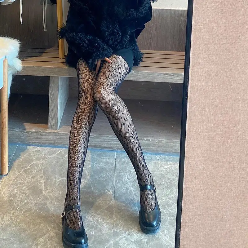 Hot Sale Leopard Patterned Black Fishnet Body Stockings Women Sexy Mesh Bottomed Tights JK Lingerie Compression Nylon Pantyhose
Hot Sale Leopard Patterned Black Fishnet Body Stockings Women Sexy Mesh Bottomed Tights JK Lingerie Compression Nylon Pantyhose