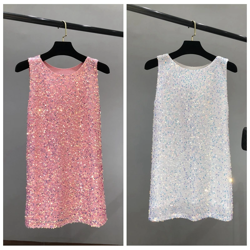 Summer collection Women's over-the-knee midskirt Elegant princess dinner dress sparkly fashion tank dress
Summer collection Women's over-the-knee midskirt Elegant princess dinner dress sparkly fashion tank dress