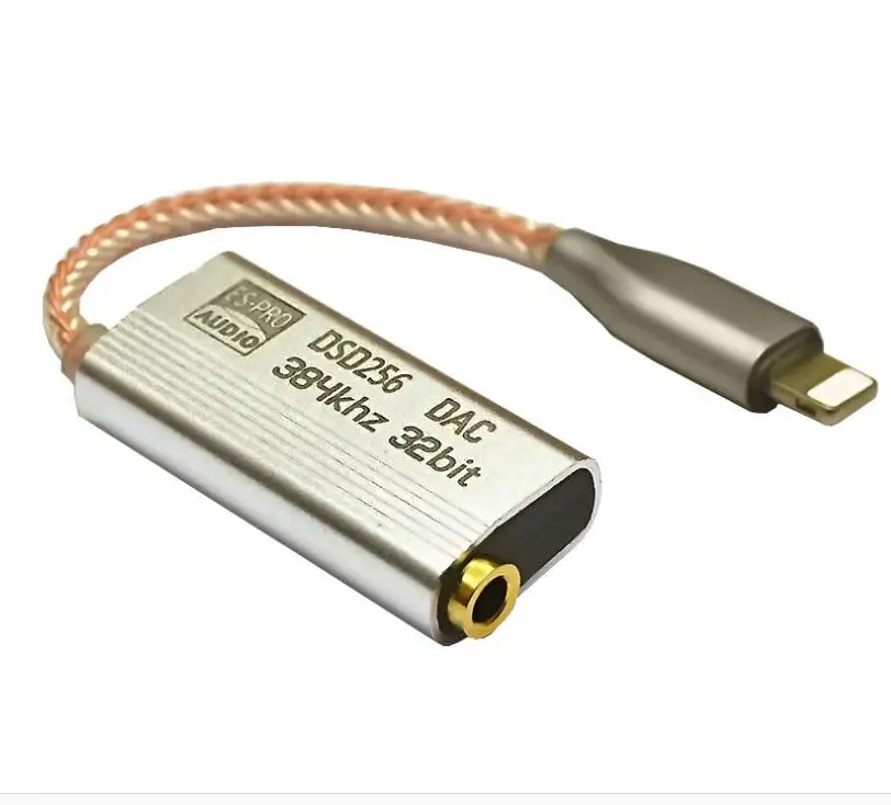 DSD ES9318 mobile phoneType C to 3.5mm decoding DAC Amplifier HIFI wire adapter earphone cable For ESS device
DSD ES9318 mobile phoneType C to 3.5mm decoding DAC Amplifier HIFI wire adapter earphone cable For ESS device