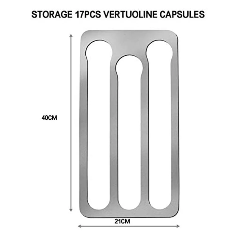 2X Coffee Pod Holder For Nespresso Vertuo Capsules,Wall-Mounted Storage Rack For Coffee Capsules,Capacity:17,Black
2X Coffee Pod Holder For Nespresso Vertuo Capsules,Wall-Mounted Storage Rack For Coffee Capsules,Capacity:17,Black