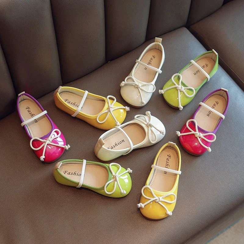 Toddler Girl's Princess Shoes Candy Color Patent Leather Children Loafers Comfy 21-36 Fashion Shallow Leisure Kids Ballet Flats
Toddler Girl's Princess Shoes Candy Color Patent Leather Children Loafers Comfy 21-36 Fashion Shallow Leisure Kids Ballet Flats